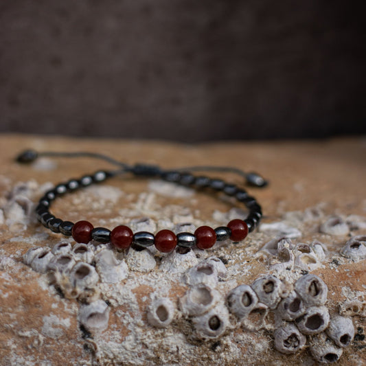 Kornelian Bracelet - Art Anna MacrameBracelet
