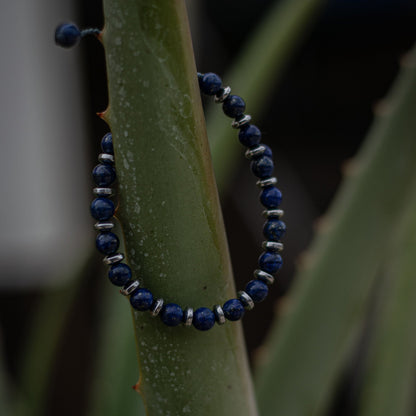 Lapis Lazuli Bracelet - Art Anna MacrameBracelet