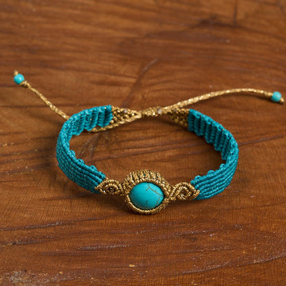 Nandia Tyrquaz - Art Anna MacrameCuff Bracelet
