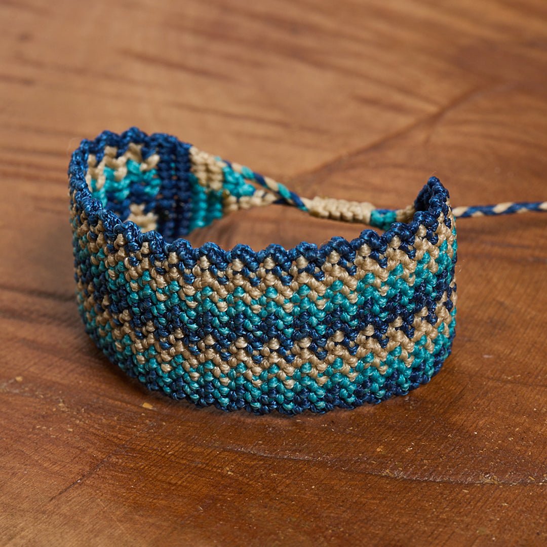 Ocean Wave - Art Anna MacrameCuff Bracelet