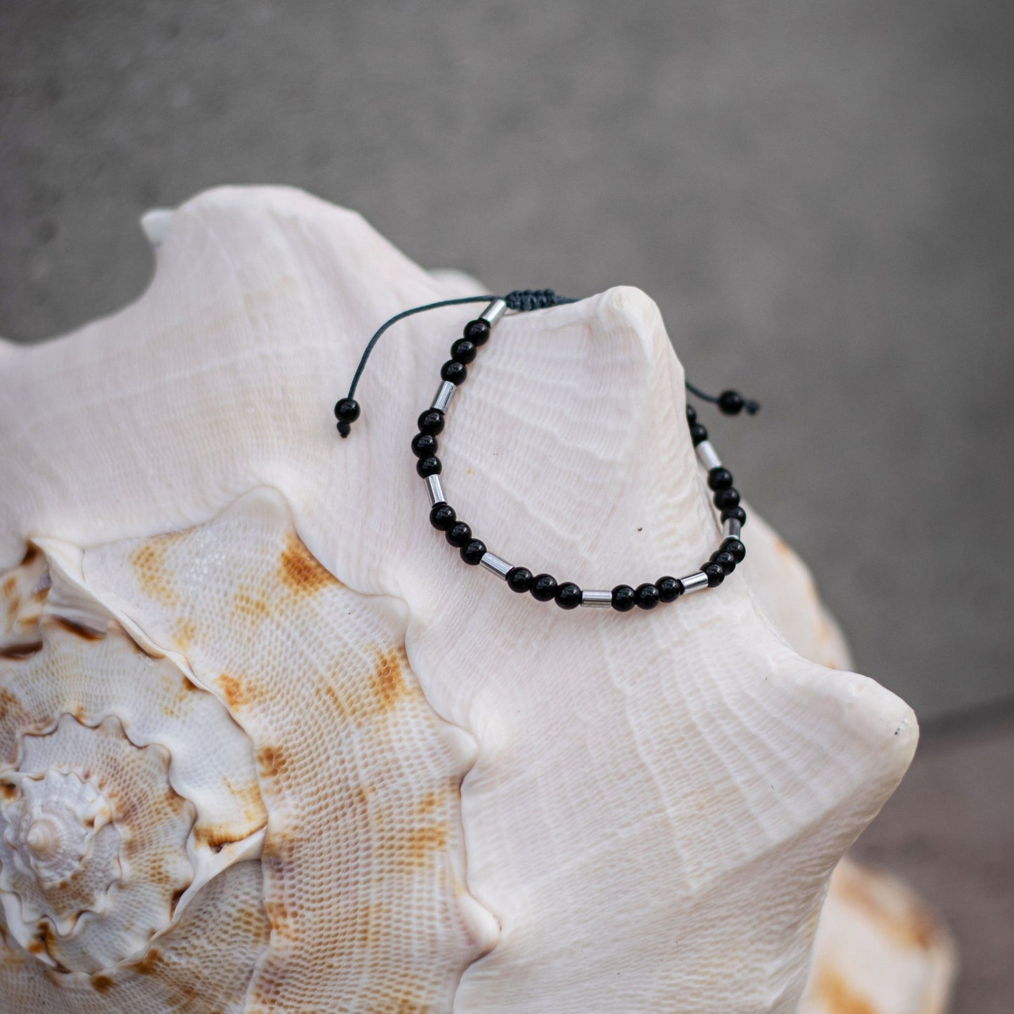 Onyx Hematite - Art Anna MacrameBracelet