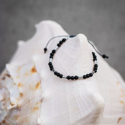 Onyx Hematite - Art Anna MacrameBracelet