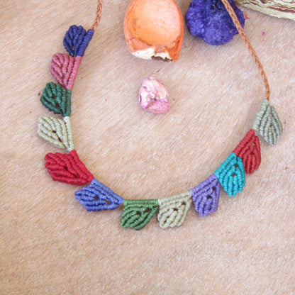 Rainbow Dots - Art Anna MacrameNecklaces