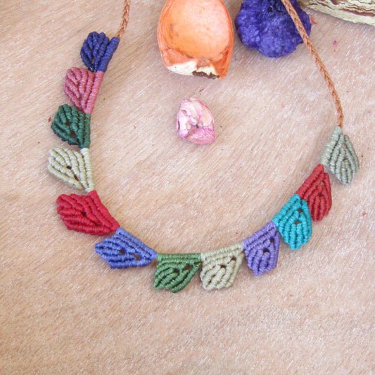 Rainbow Dots - Art Anna MacrameNecklaces