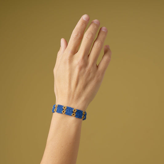Royal Azure - Art Anna MacrameBracelet