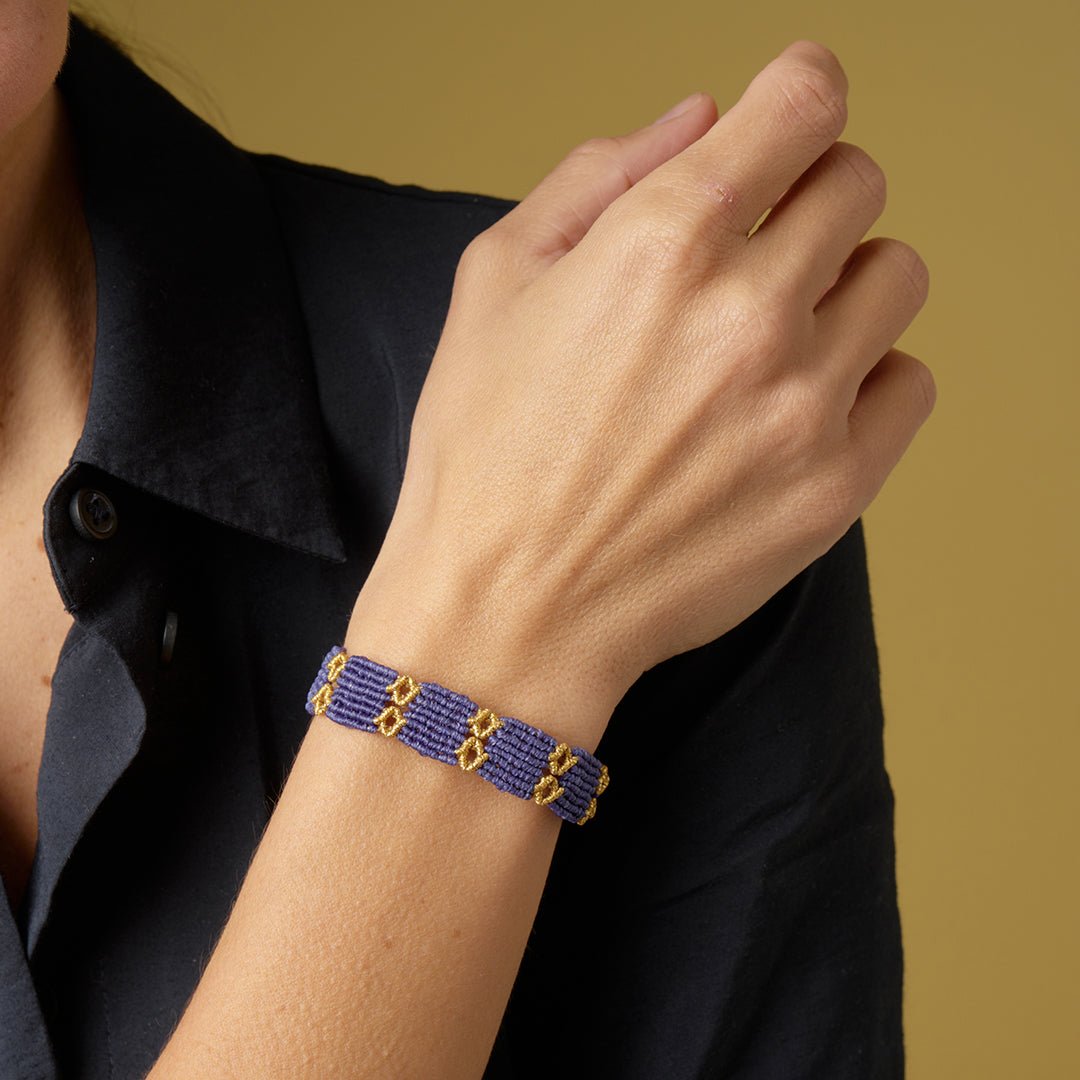 Royal Gold - Art Anna MacrameBracelet