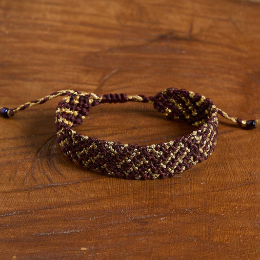 Royal Plum - Art Anna MacrameBracelet