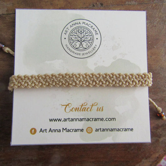 Sahara Sand - Art Anna MacrameBracelet