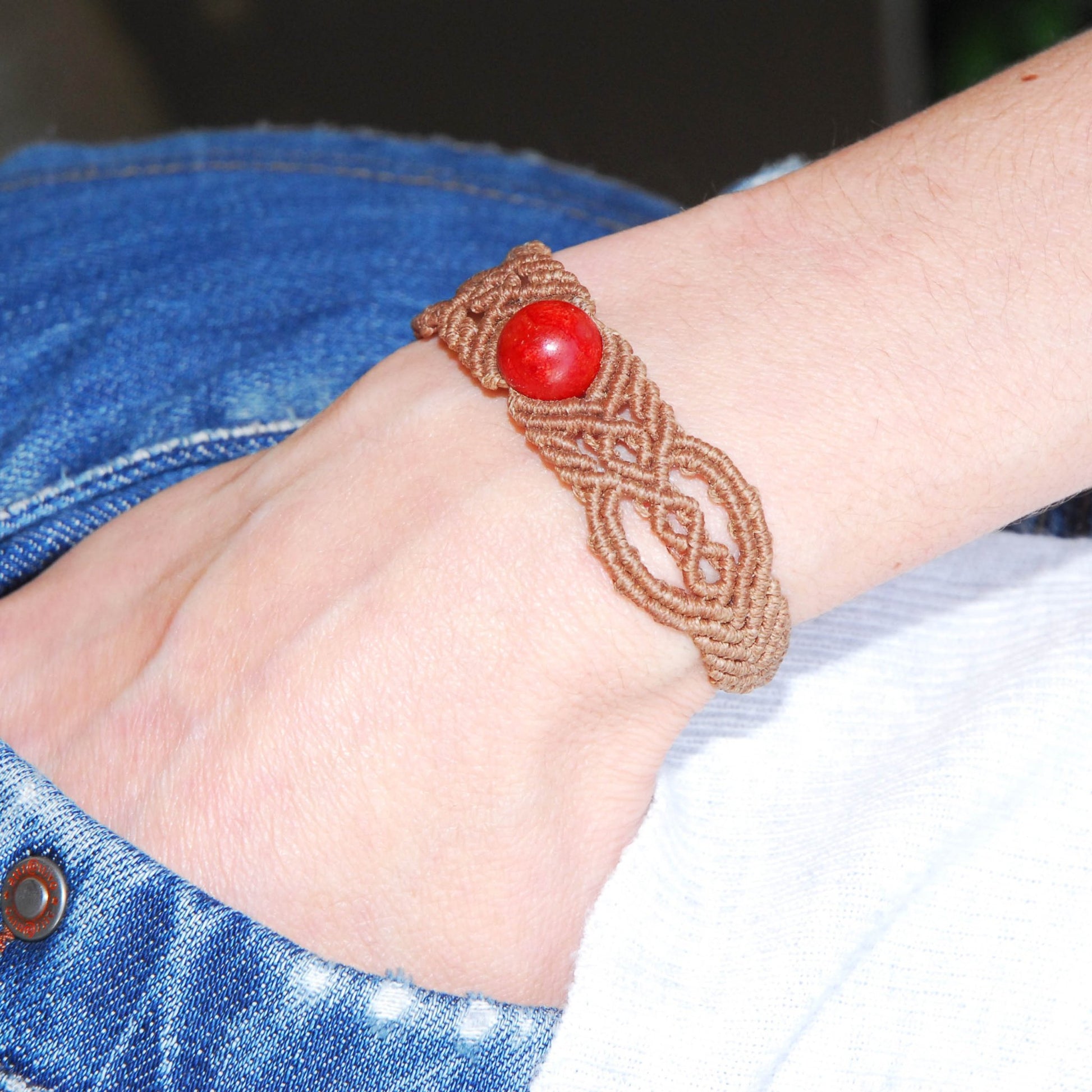 Terra Coral - Art Anna MacrameBracelet