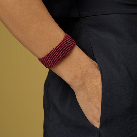 Wine - Art Anna MacrameBracelet