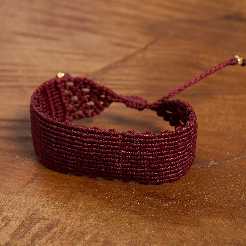Wine - Art Anna MacrameBracelet